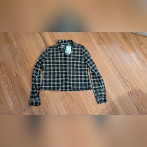 H&M Black and Yellow Plaid Jacket
